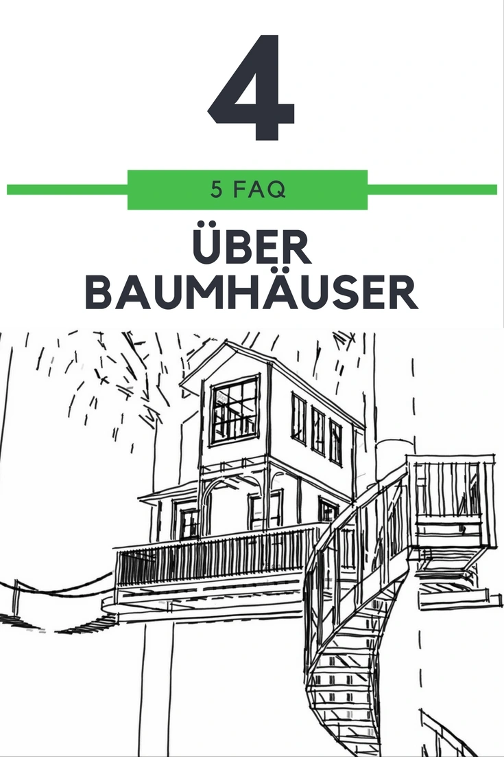 Handgefertigtes Baumhaus mit Holzterrasse und Spiralaufgang