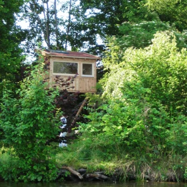 Schreibstube mit Blick auf den See